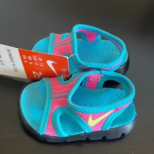 Nike Sunray 9 baby sandals blue pink